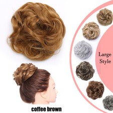Messy Hair Bun Haarteil wie Echthaar Dutt Haargummi Haarverlängerung Haarknoten