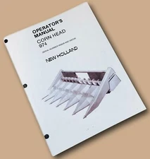 New Holland 974 Combine Corn Head Operators Manual Owners Book Maintenance Nh