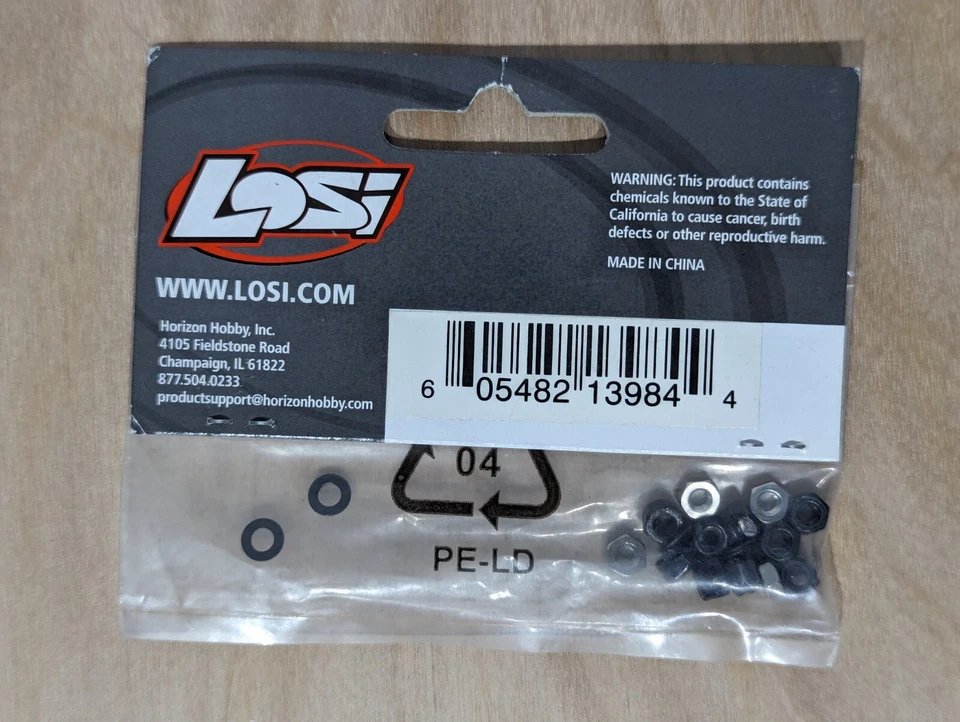 Losi LOSB0920 Nut & Washer Set: Mini-T/MLST - Image 2 of 2