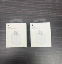 2X Apple MHJA3AM/A 20W USB-C Power Adapter Brick Wall Plug Power Supply, OEM