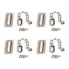 4X Door Chain Lock Stainless Steel Security Guard Anti Theft Polished Latch