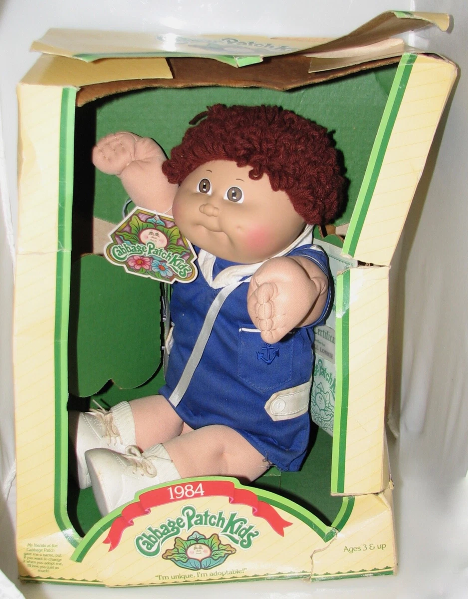 Vintage 1984 Cabbage Patch Kids Lowell Lonnie Xavier Roberts w Box Paperwork