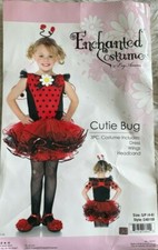 Cutie Bug Lady Bug Costume Child Halloween Costume Cosplay Sz Sm 4-6