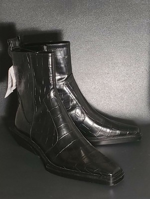 New Zara Animal Print Cowboy Heeled Ankle Boots Trf Black Size 39 Fits Size  8.5 | Ebay
