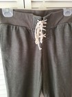 Charlotte Russe olive green Lace Up Capri Sweatpants Size XS  — photo 2