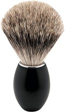 Badger Hair Shaving Brush Medium Metal Handle Black Lacquered ERBE SOLINGEN