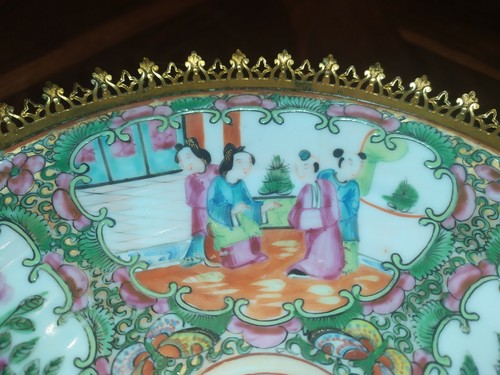 coupe a fruits chine famille rose - Imagen 10 de 12