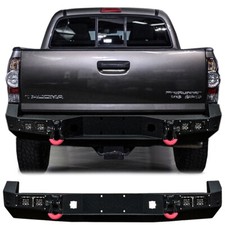 Vijay For 2005-2015 2nd Gen Tacoma Rear Bumper With Led Lights And D-rings