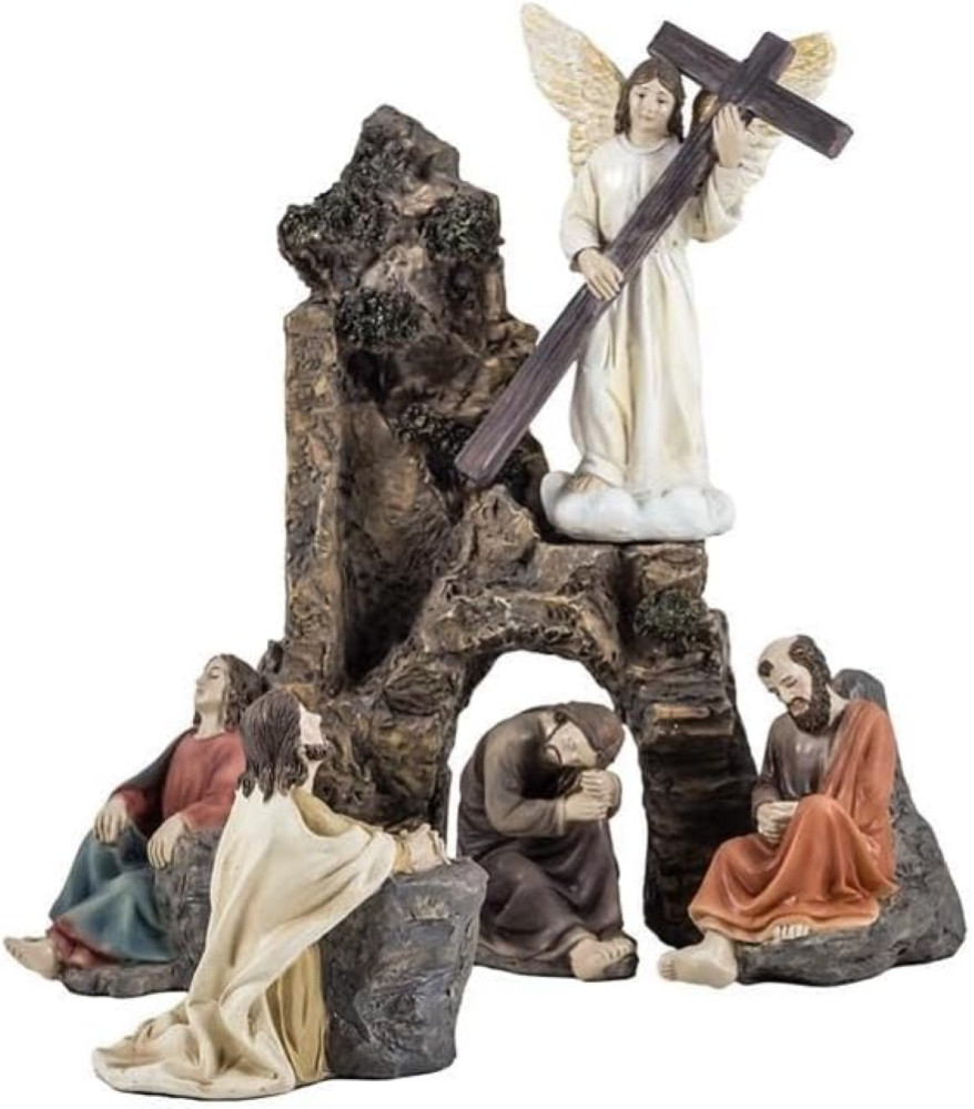 Regalo Religioso Pregiato: Gesù al Getsemani DRW Resina 21cm