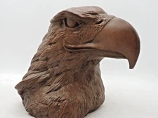 Red Mill Mfg USA American Eagle Head Bust Sculpture Handcrafted  Vintage 1990