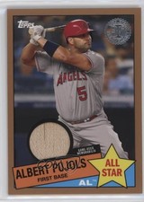 2020 Topps 1985 Baseball All-Stars Relics Gold 34/50 Albert Pujols #85ASR-AP 1k3