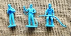 Vintage 1950s Lot Of 3 Marx Air Force 2.25" Blue Men Figures