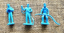 Vintage 1950s Lot Of 3 Marx Air Force 2.25" Blue Men Figures