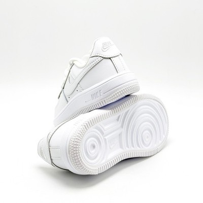 NEW* Pre-School Kids Nike Air Force 1 Low LACE (PS) White/White