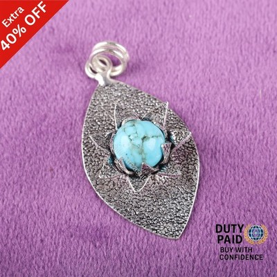 925 Silver Megnasite Turquoise Gemstone Dangling Handmade Engagement Earrings