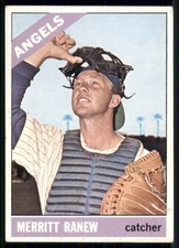 1966 Topps #62a Merritt Ranew No sold statement above stats on back
