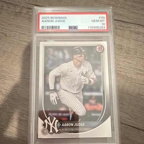 2025 Bowman Aaron Judge #99 PSA 10 New York Yankees Base Set