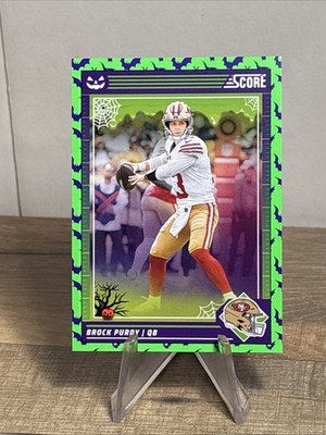 2024 Score-A-Treat Halloween #244 Brock Purdy Green Bats Parallel