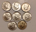 lot of eight kenny half dollars 40 percent silver