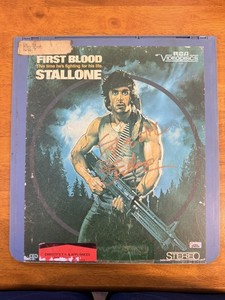 RAMBO first Blood  CED Encoded RCA Videodisc 1983 Autographed Sylvester Stallone