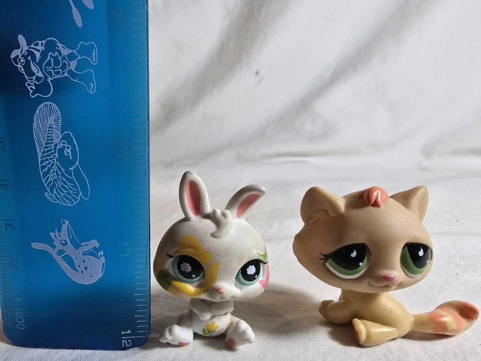 LITTLEST PET SHOP LPS AUTÉNTICO Flor Conejito Y Jengibre Gato Gatito Lote Juguete Foto 2 de 4