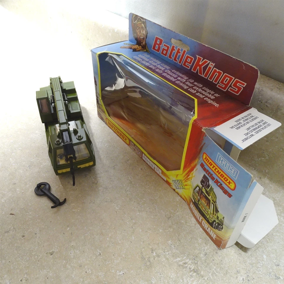 Vintage Original Matchbox, Battle Kings, K-113, Armoured Mobile Crane, #85 Green - Image 3 of 4