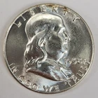 1958 Franklin P Half Dollar - Silver - BU -  Uncirculated