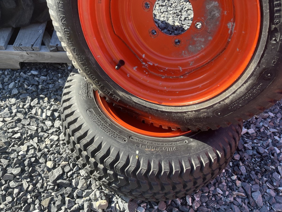 Front 22x8.50-12 Turf Tire & Rim for Kubota B2320 first Gen B2301