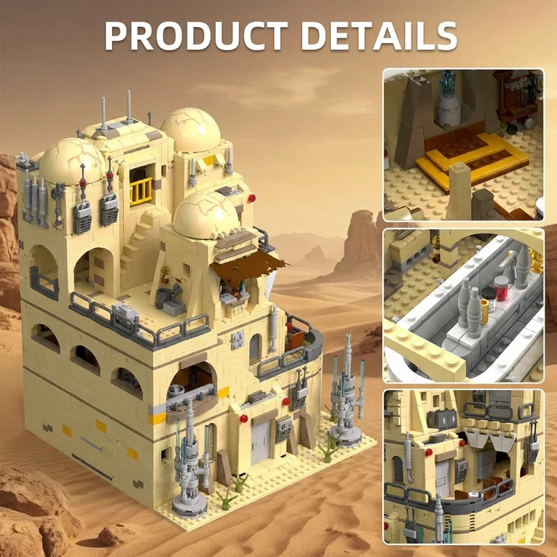 モナリ　MONNALI　イズベスト　ISBEST No.2 Mos Eisley Cantina Building Blocks 2731pcs Desert Tavern Space