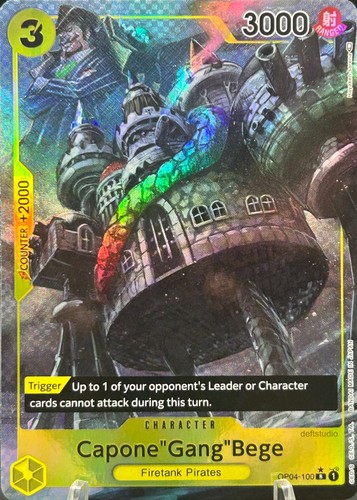 Capone 'Gang' Bege Alternate Art OP04-100 Kingdoms of Intrigue