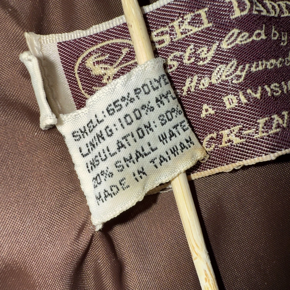 Chaleco acolchado vintage Ski Daddle marrón/bronceado para hombre talla: XL Foto 3 de 4