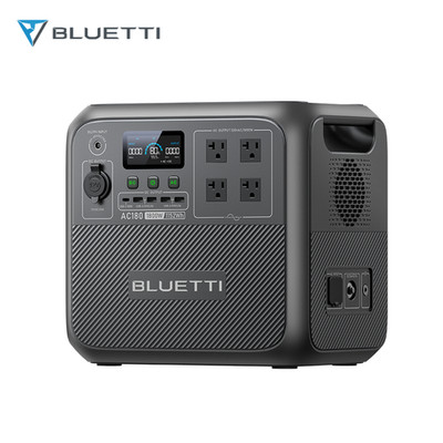 BLUETTI AC180 1800W 1152Wh Power Station Solar Generator for Power Outage Backup