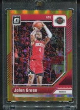 2024-25 Donruss Optic Jalen Green Gold Prizm /10 #171 Rockets