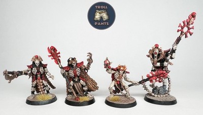 Necrons - 4 Necron Figurenmodelle - Warhammer 40k