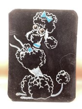 60’s Velvet French Black Poodle
