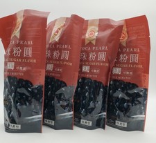 4 perlas de tapioca Boba sabor azúcar negro cocción rápida té burbuja WuFuYuan BB5/26