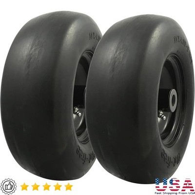 Zero-Turn Mower Tire Wheel Assembly 11x4 Smooth Tread Flat-Free Replacement New