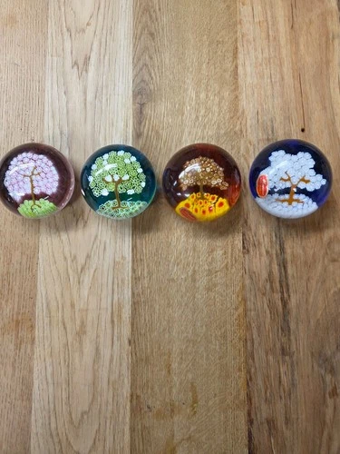 Murano glass the Four Seasons- signed and numbered by G. Ferris