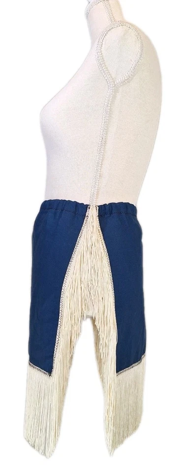 Falda de Disfraz de Colección Hecha a Mano con Flecos Festival Nativo Americano Occidental Marina Foto 3 de 4