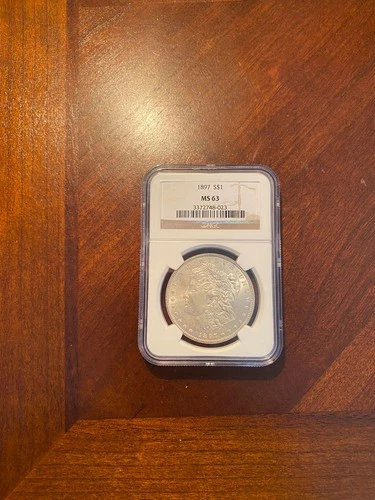 1897 Morgan SIlver Dollar NGC MS63
