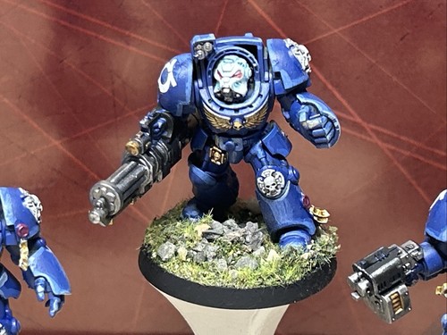 Terminator Squad (5 Stk) - Space Marines 40k - Tabletop Ready Bemalt / Painted - Foto 5 di 10