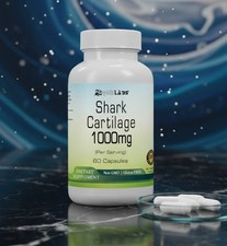  100 Natural Shark Cartilage Capsules, 1000mg Serving