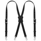NUTUCH Genuine Leather Suspender for Men | X Design Leather Suspenders