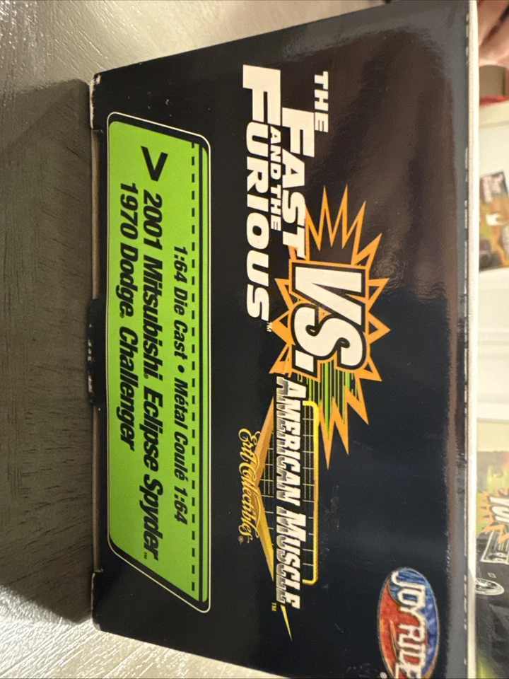 Joy Ride 1/64 fast & furious 2001 mitsubishi & 1970 dodge challenger NIB - Image 3 of 4