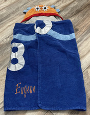 The Company Store Kids Robot Hooded Towel Robe "Eugene"