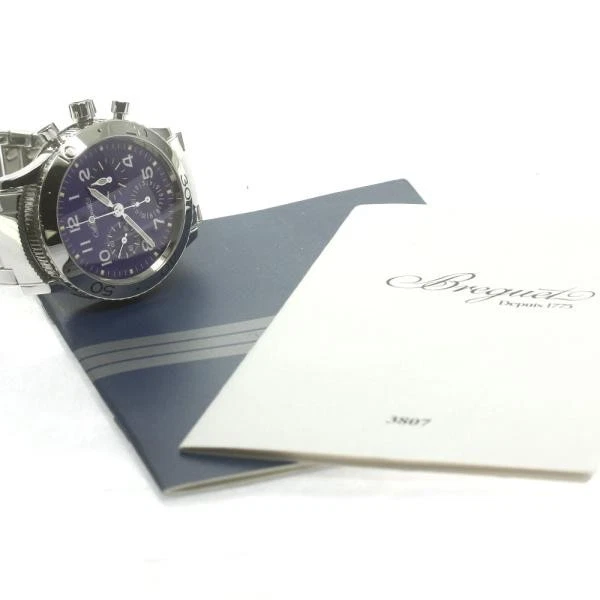 Breguet — Breguet Aeronaval Type XX 3807 39mm SS Blue Dial Automatic Watch #C1533