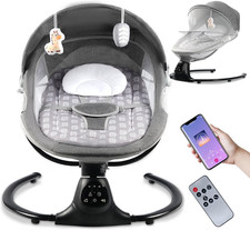 Electric Baby Swing,Usable in summer and winter, 5 Speed Modes of Gentle Swaying