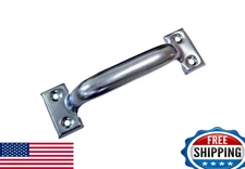 QCAA 8" Steel Zinc Plated Garage Door Pull Handle 1-Pack Taiwan