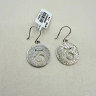 Ippolita Sterling Silver Capricorn Zodiac Sign Hammered Drop Dangle Earrings