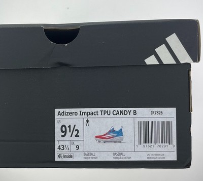 Adidas Adizero Impact TPU Candy Red Blue Baseball Cleats JR7826